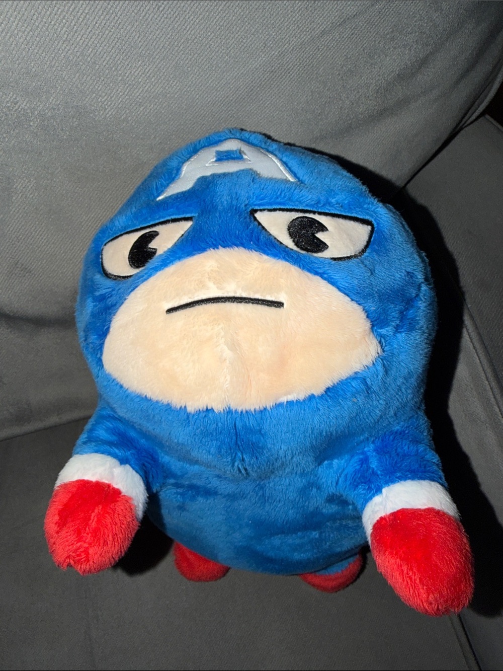 Blue Captain Plush Hero Stuffed Toy - Kids Toys minisi marvel collab pillow